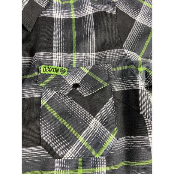 Dixxon X Gas Monkey Garage Flannel Women’s M Snap Grunge Punk Biker - Picture 4 of 15